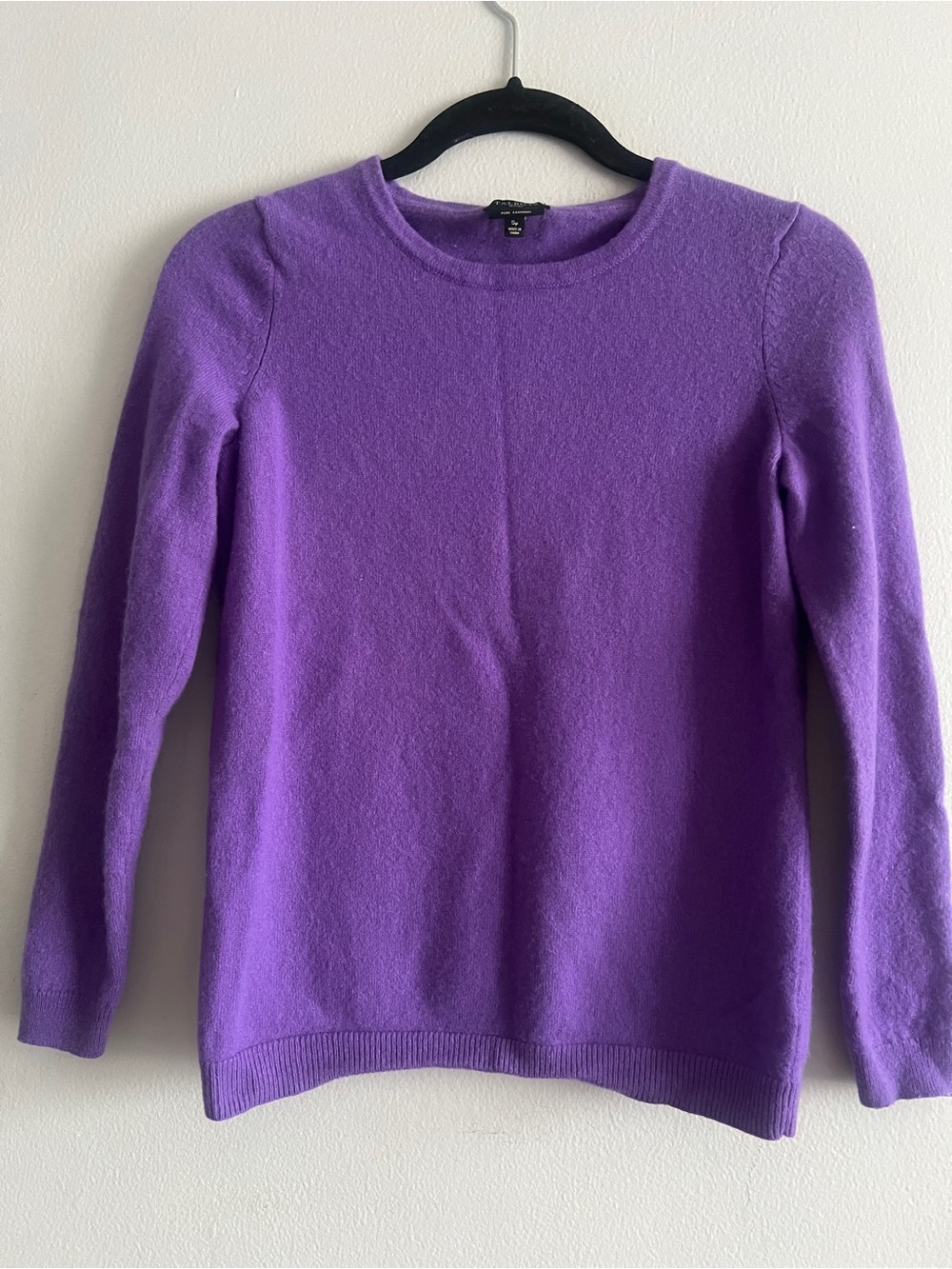 Talbots Purple Crewneck Cashmere Sweater size SP